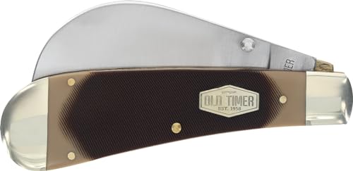 Old Timer 216OT Hawkbill Pruner 7in Traditional Folding Pocket Knife with Belt Clip