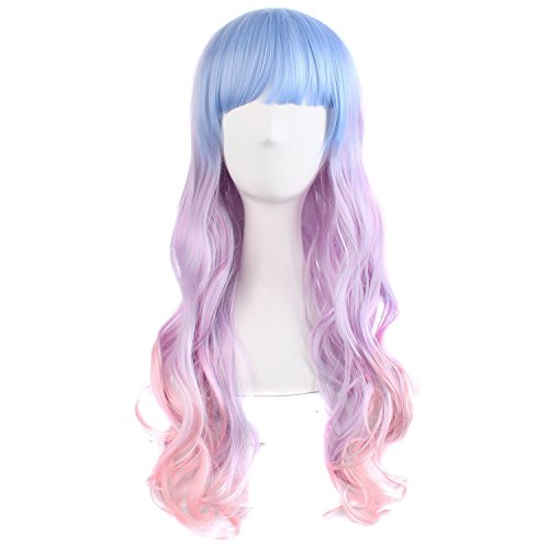 MapofBeauty 28' Wavy Multi-Color Lolita Cosplay Wig