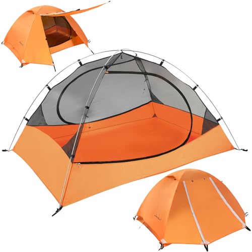 Clostnature Lightweight Backpacking Tent - 3 Season Ultralight Waterproof Camping Tent
