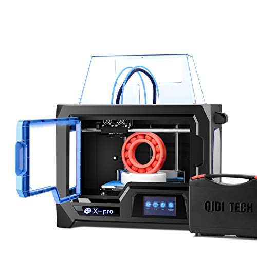 QIDI TECH 3D Printer, X-Pro 3D Printer with WiFi Function, Dual Extruder, High Precision Double Color Printing with ABS,PLA,TPU Filament,9.1x5.9x5.9 Inch