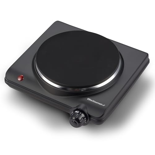 Elite Gourmet ESB-301BF Countertop Single Cast Iron Burner