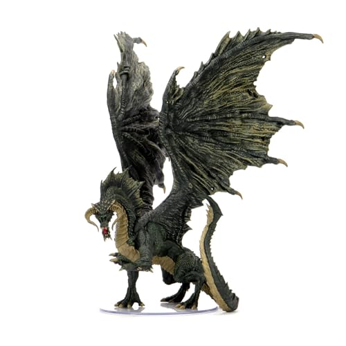 WizKids D&D: Icons of The Realms Premium Figure: Adult Black Dragon Figure