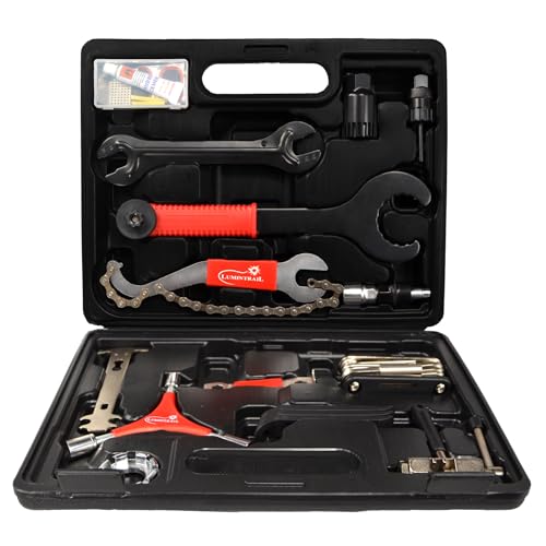 Lumintrail 38 Piece Bike Repair Tool Kit - Professional Complete Mountain, Road and BMX Bicycle Tool Maintainance Kit Set with Storage Case
