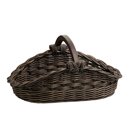 The Basket Lady Wicker Gathering Basket