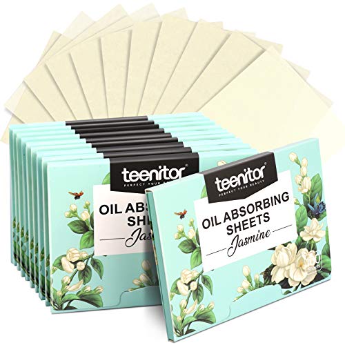 Teenitor 1000 Counts Oil Absorbing Sheets, Oil Blotting Paper, Oil Absorbing Tissues, Face Facial Natural Oil Control Film Blotting for Oily Skin Care Men Women