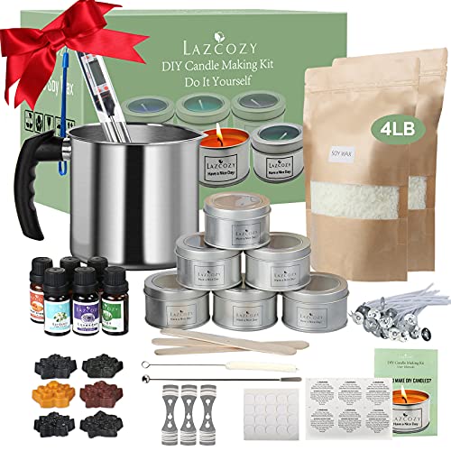 LAZCOZY Natural DIY Candle-Making Starter Kit