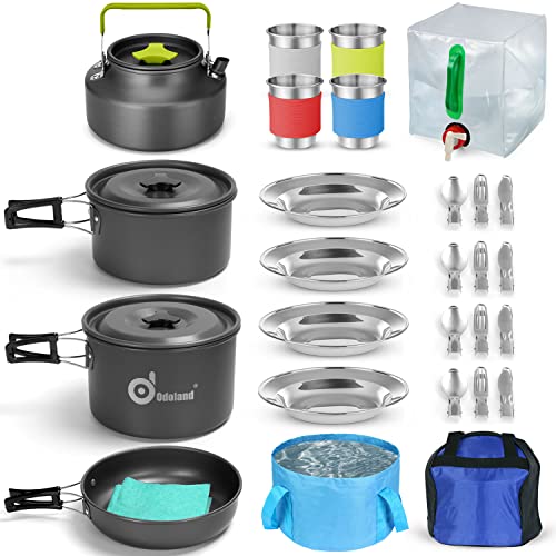 Odoland Camping Cookware Mess Kit