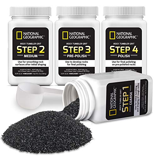 NATIONAL GEOGRAPHIC Rock Tumbler Grit and Polish Refill Kit