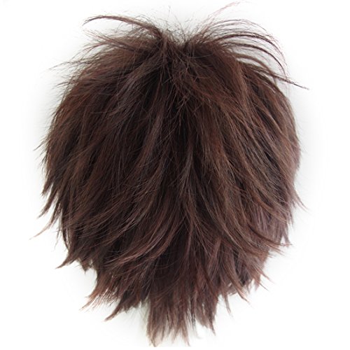 lacos Unisex Cosplay Short Cut Straight Hair Wig