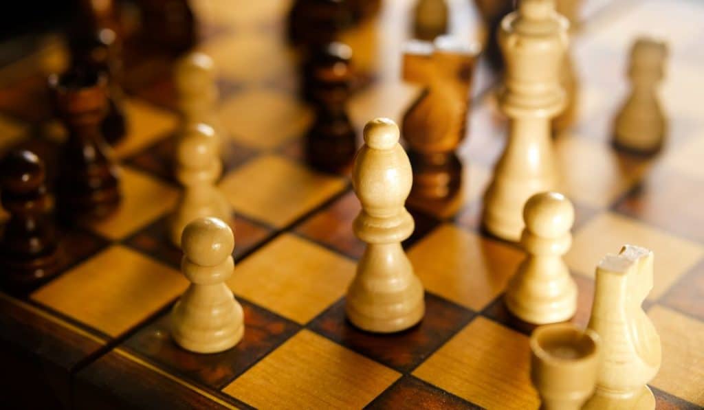 chessboard macro snapshot