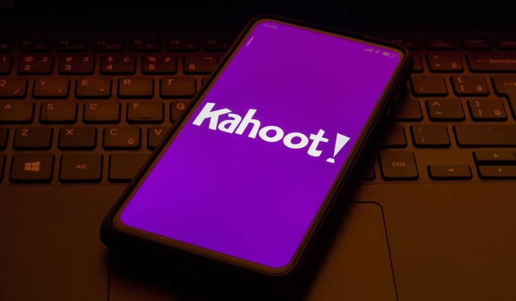 kahoot on a mobile device