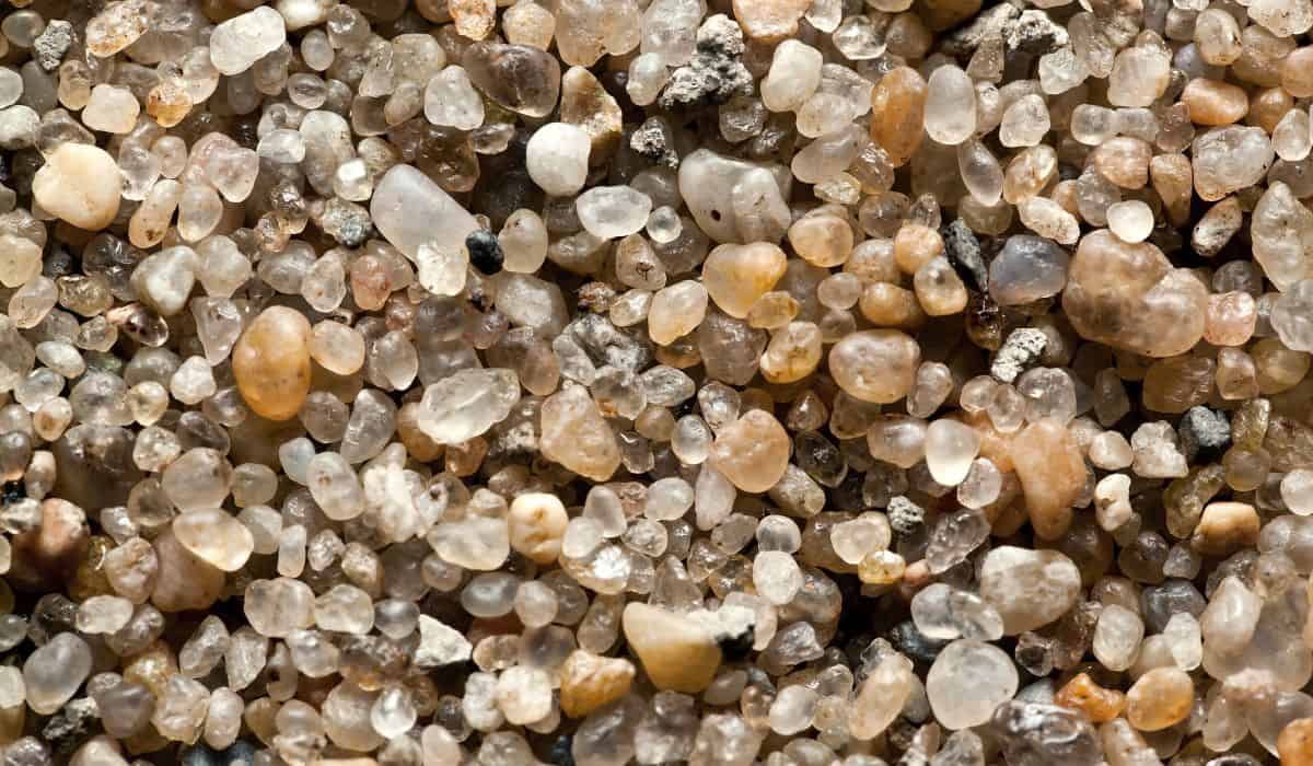 large crystals of clean river sand