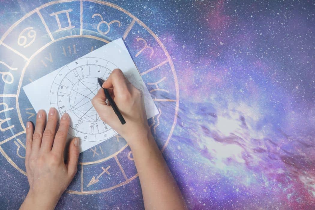 Astrologer calculates natal chart and makes a forecast of fate