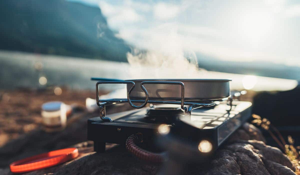 cooking outdoors in nature