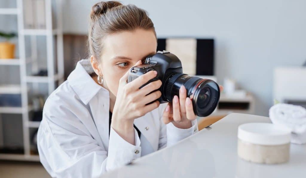 Woman Doing Product Photography