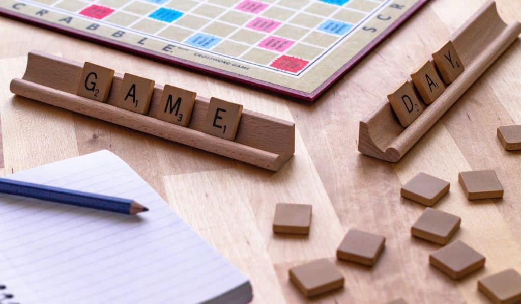 Scrabble board game