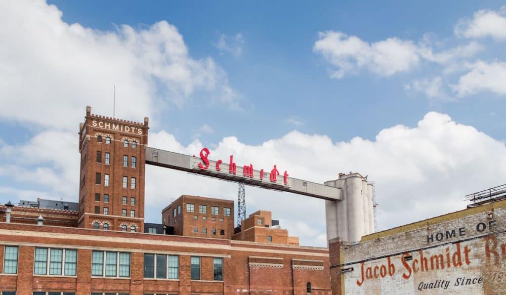 The historic Schmidt Brewery in St Paul Minnesota