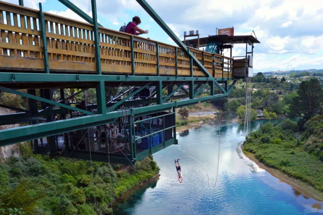 bungee jumping in New Zealand