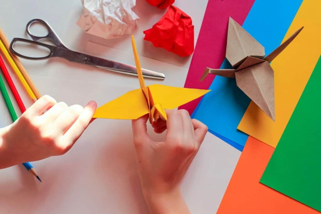 paper making origami arts different shapes