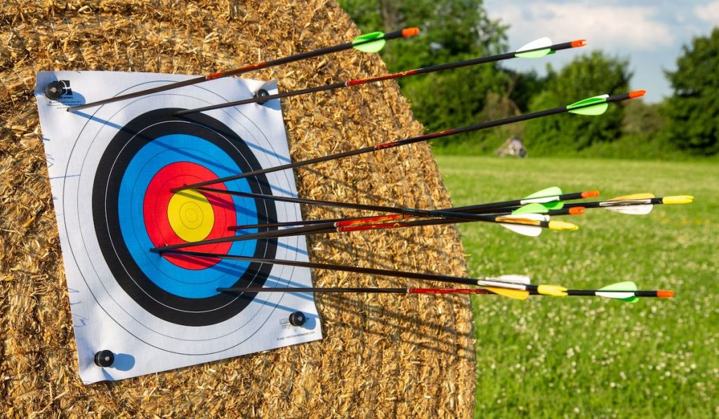 archery sport arks and arrows in innovative materials
